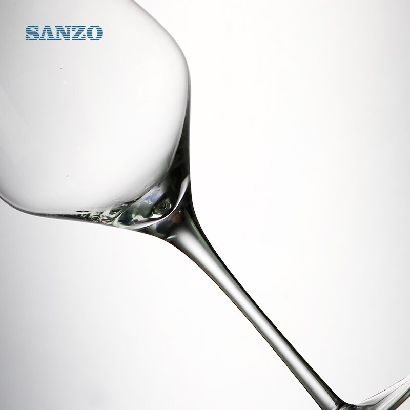 2 Pack Glass wine glasses cold cut sample processing oblique mouth big belly cup Bordeaux crystal wine glass 900015