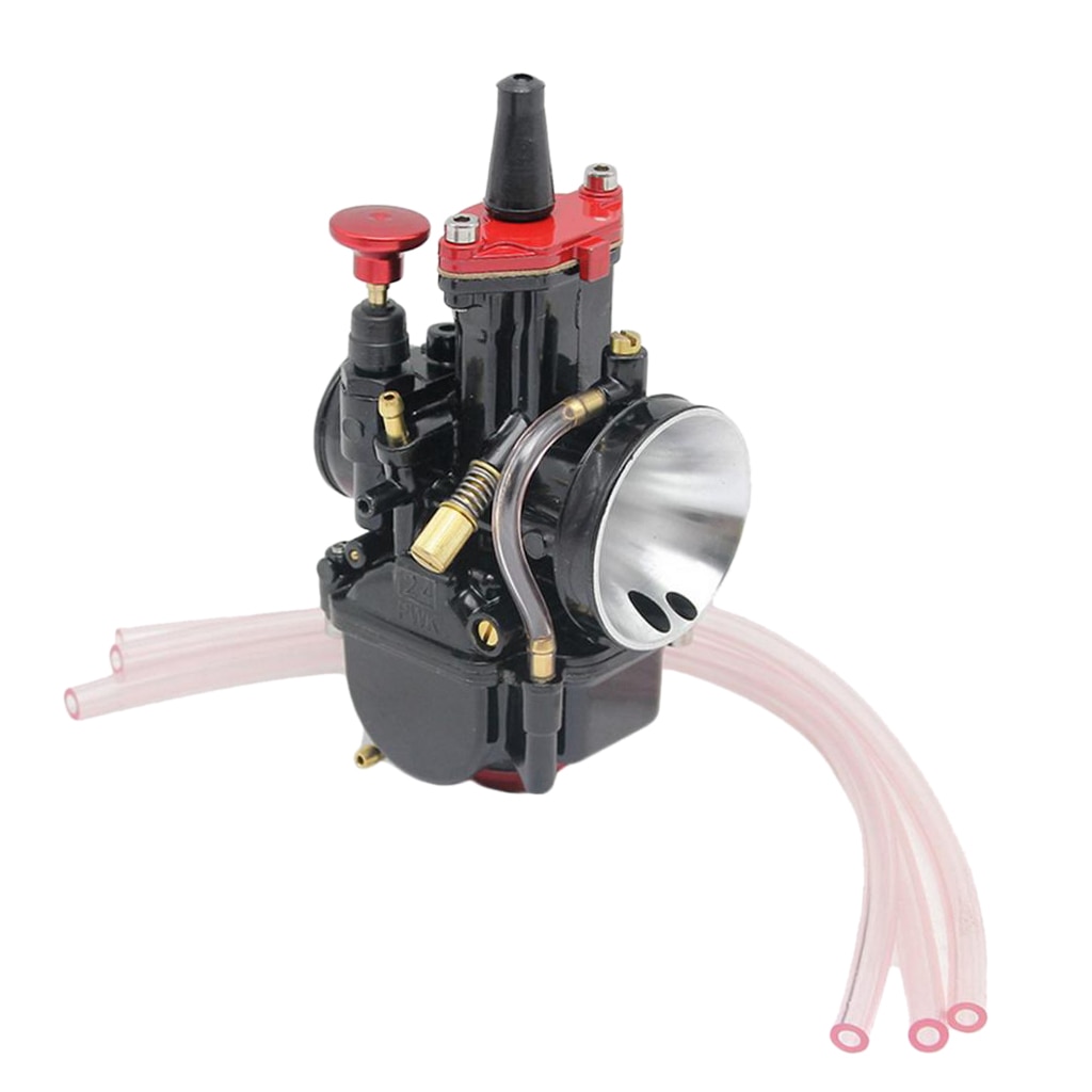 Carburetor 24mm Racing Flat Side Carb For 100-350cc Scooter ATV Go Kart