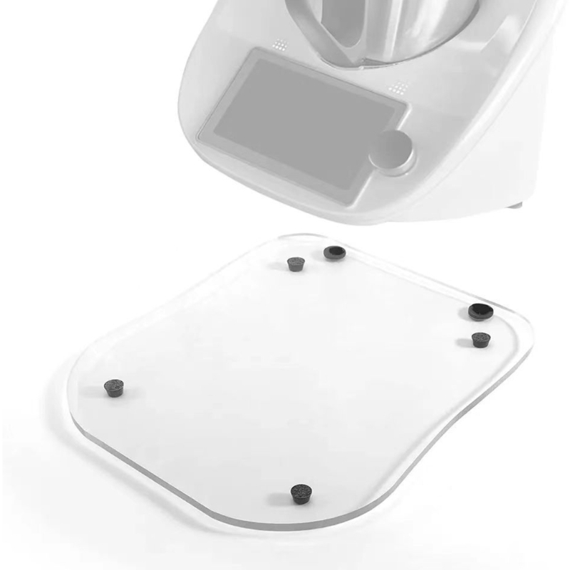 Gleitbrett für Thermomix TM6 TM5 Segelflugzeuge, Acryl-Rollbrett, Acryl-Anti-Rutsch-Pad, Schieber, Theke, Küchengeräte