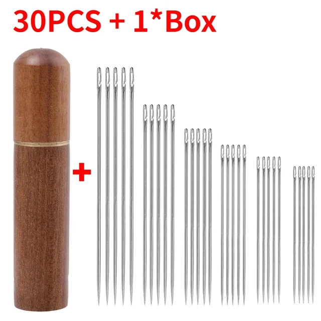 30 sztuk ślepa igła robić szycia osoby w podeszłym wieku ze stali nierdzewnej szybka automatyczna igła samonawlekająca szpilki robić szycia DIY dziurkacz nawlekacz igły: zgniły zielony