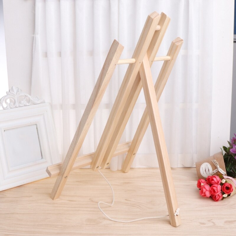 Wood Easel Advertisement Exhibition Display Shelf Holder Studio Painting Stand