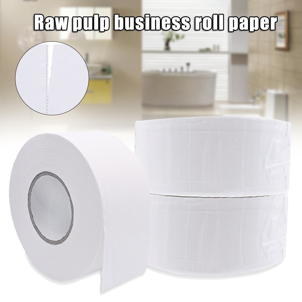 1 Roll 4-Ply Papieren Tissue Toilet Roll Paper Openbare Hotel Commerciële Gebruik J99Store