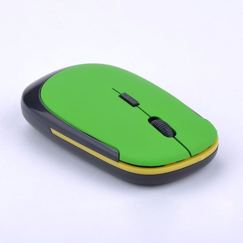 5 Colors Ultra Thin Wirelss Mouse 1600DPI 4 Buttons 2.4G Optical Mouse Portable Home Office Wireless Mice for PC Computer Laptop: B