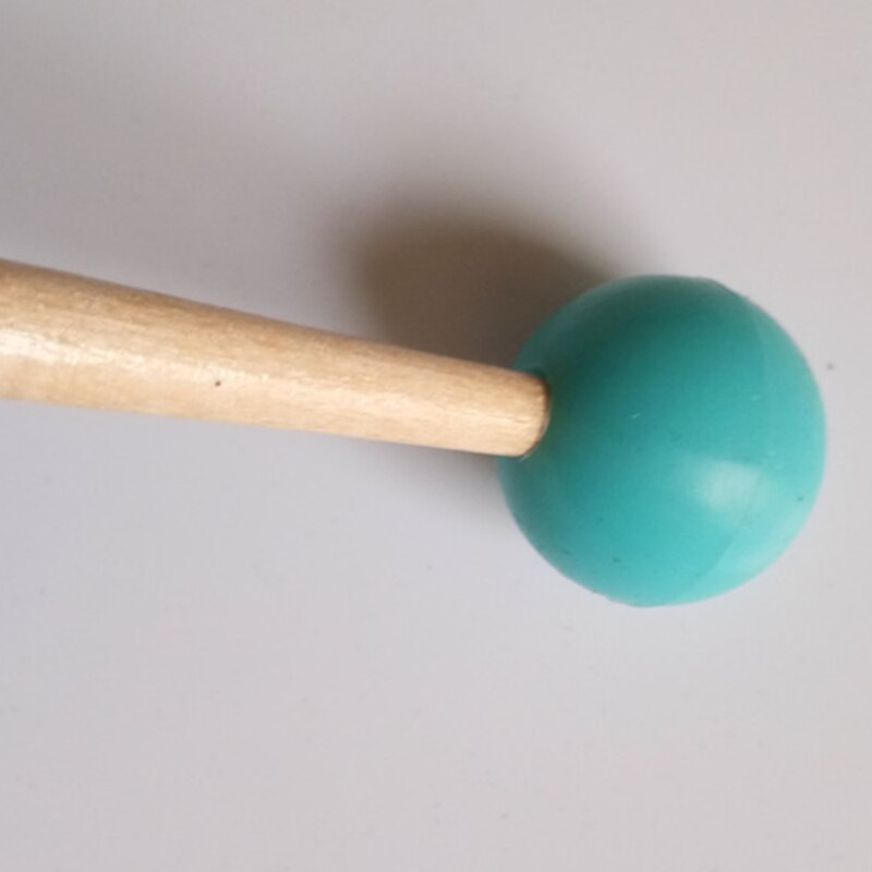 2 stück weiche gummikopfschlägel mit holzgriff für glockenspiel, xylophon und andere musikinstrumente