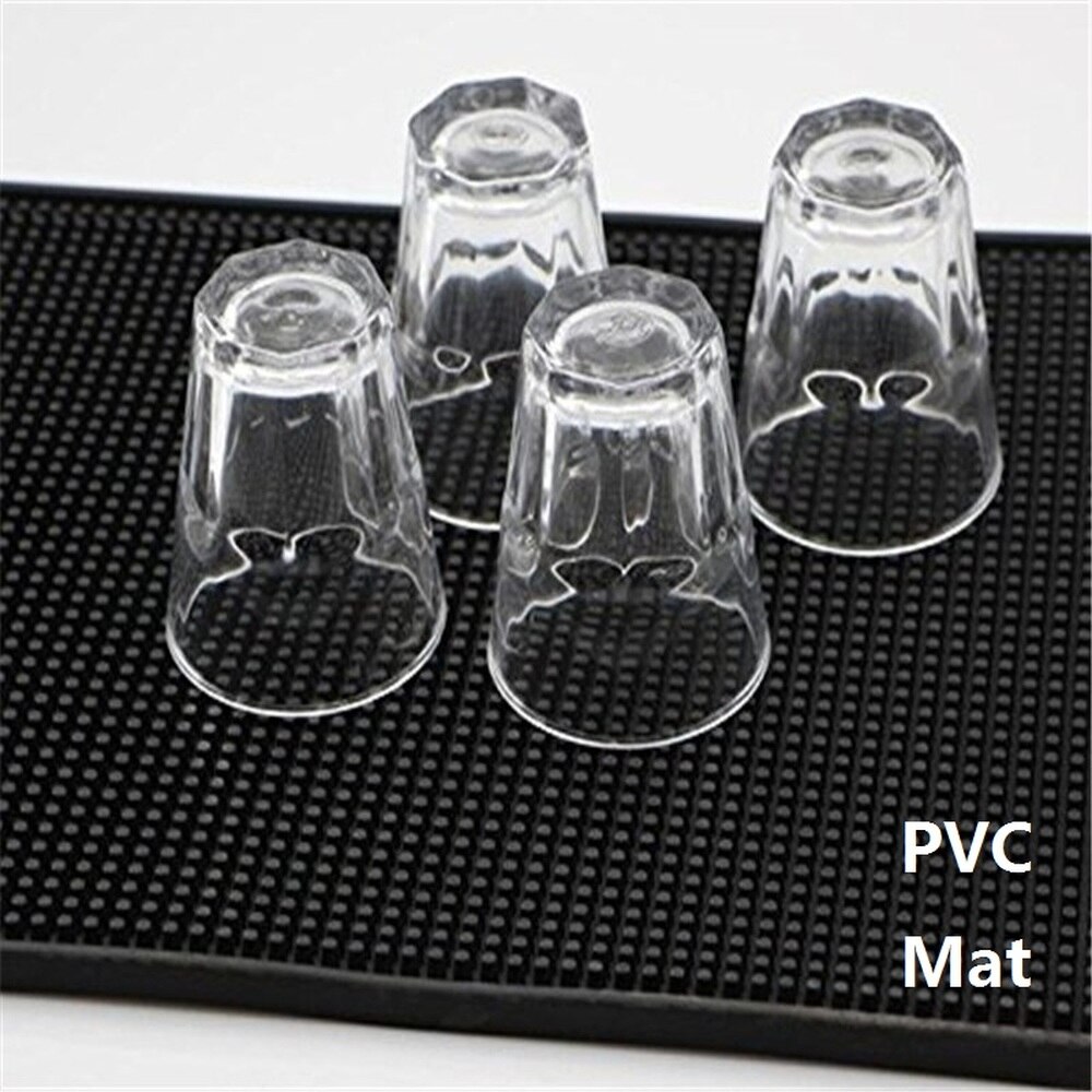 Bar gummimatte pvc pute og dalbane kjøkken bordbrikke bar rektangel matte kopp krus sett øl whisky vanntett bar tilbehør