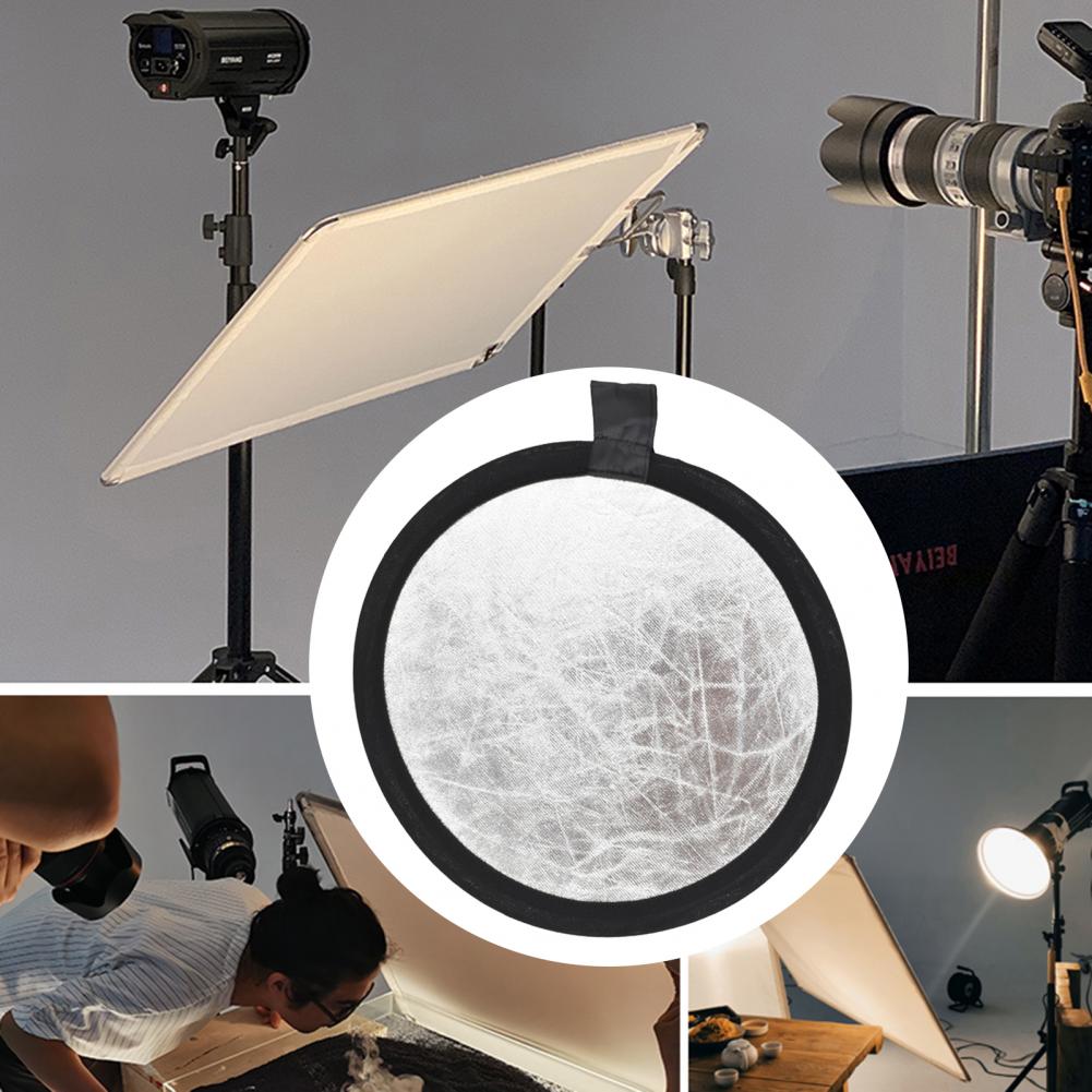 Portable High 30cm Photography Photo Reflective Board Round Reflector Reusable Camera Accessories