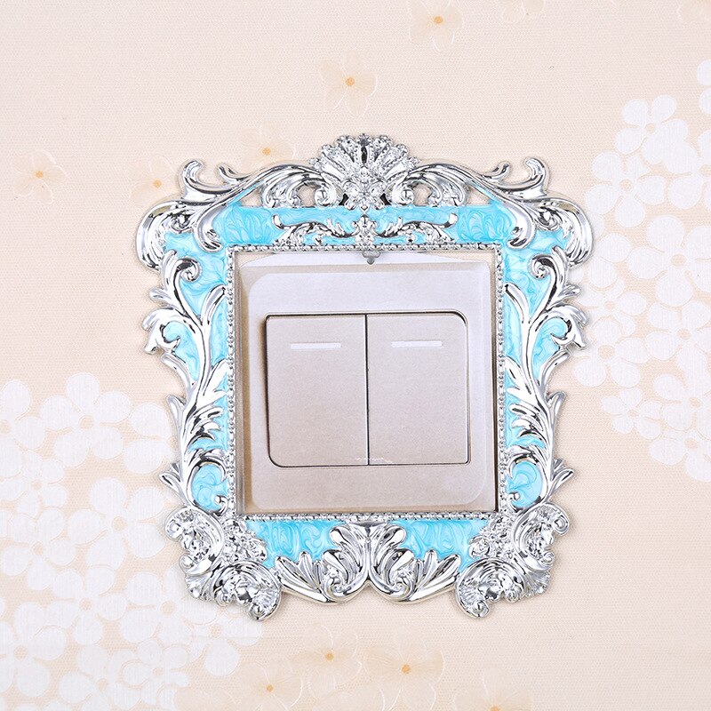Pegatina de interruptor de hoja acrílica, accesorios de pegatina de pared, cubierta de decoración de enchufe para interruptor, sala de estar, Hotel, decoración de encendido y apagado: 4