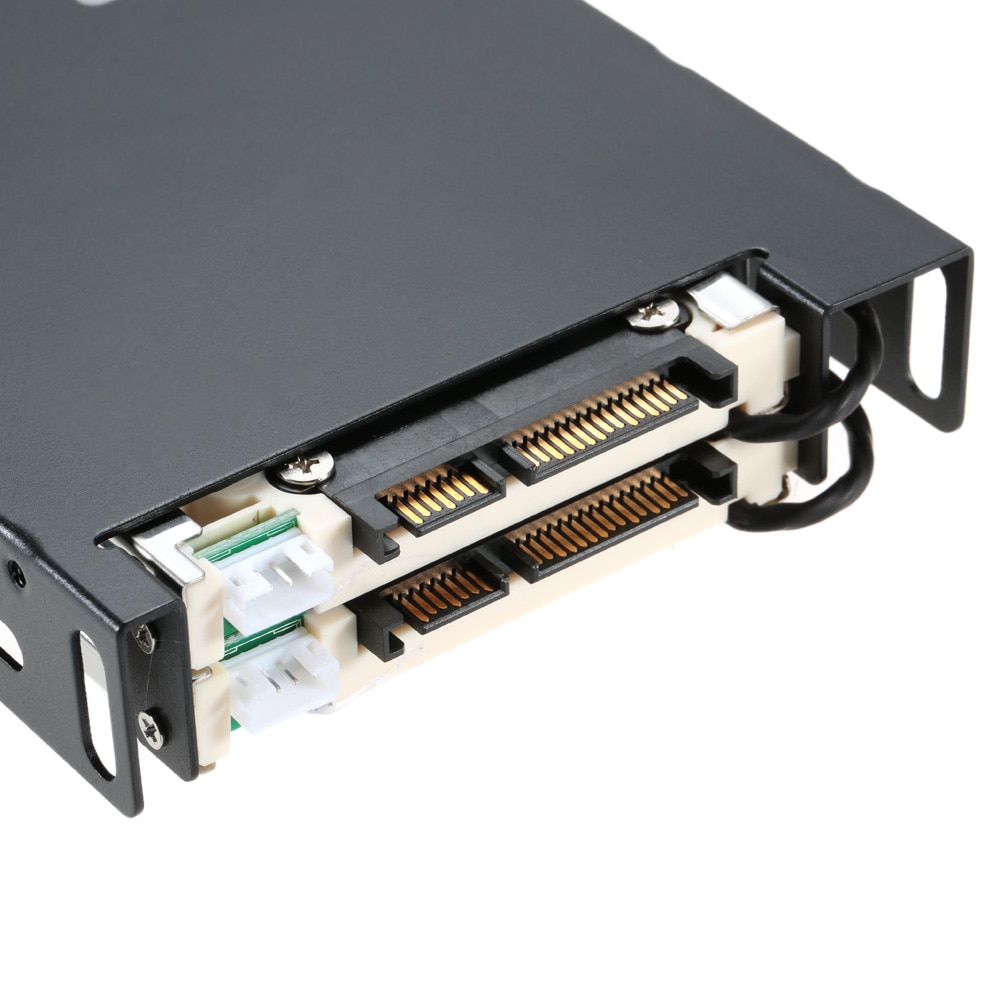 Dual Bay 2.5" Inch SATA III Hard Drive HDD & SSD Tray Caddy Internal Mobile Rack Enclosure Docking Station Swap for desktop