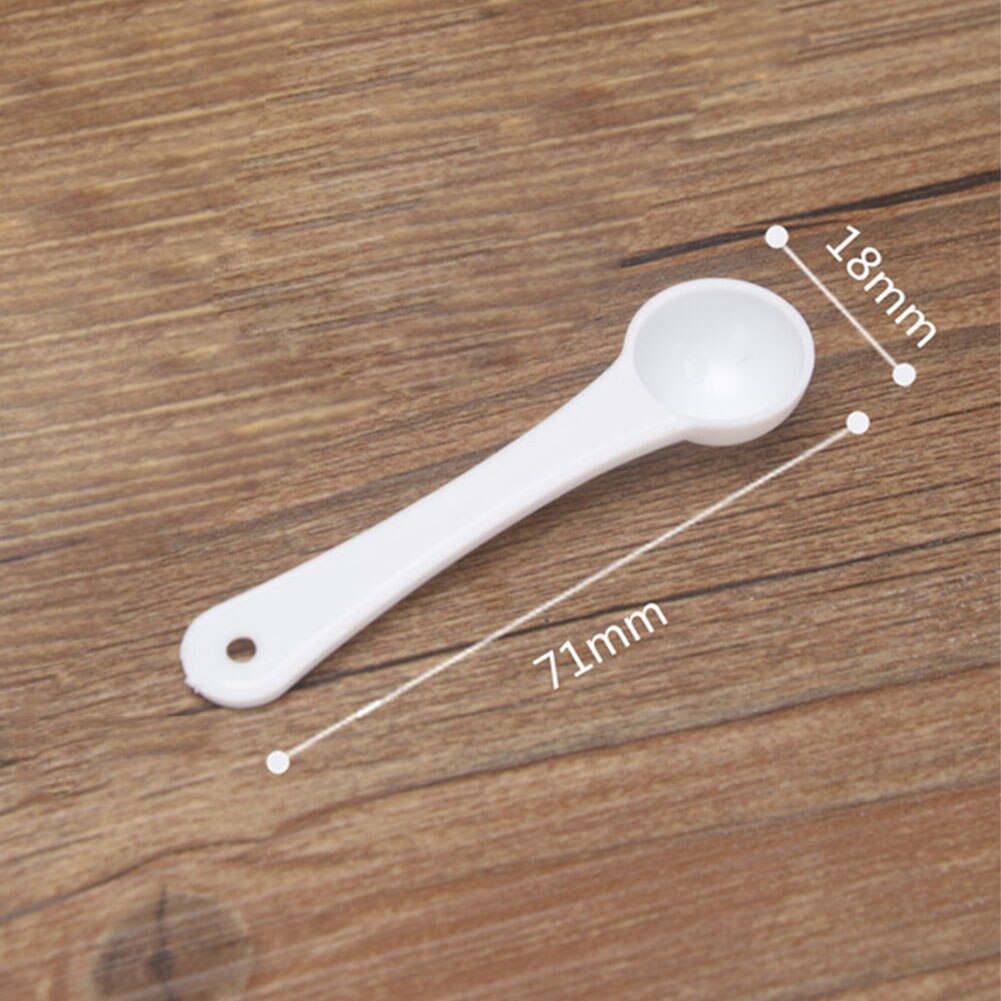 1 Gram Scoop Durable White Powder Practical Tool Fertilizer Home Lightweight Spoon Garden Measuring Tool Portable Mini