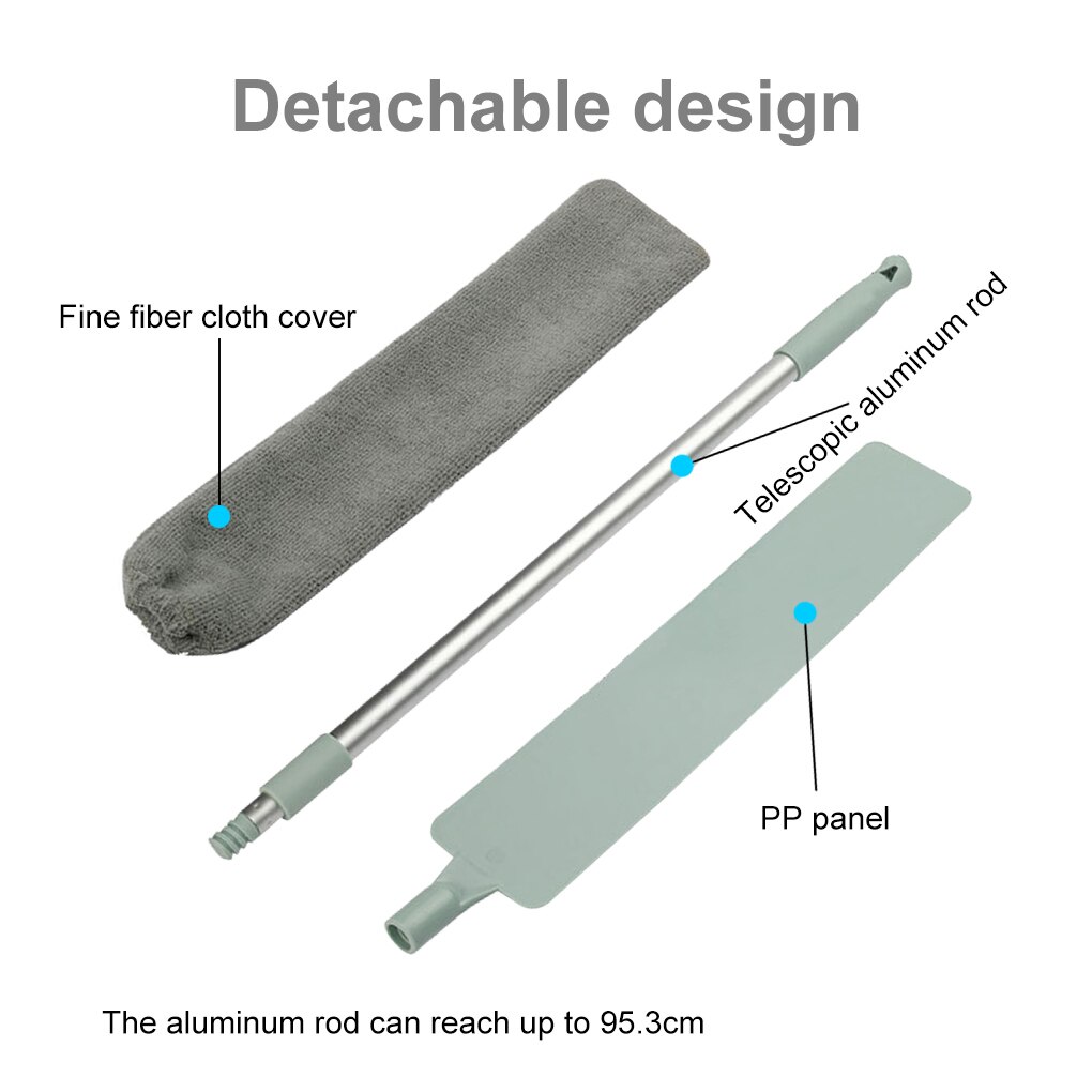 Long Crevice Dust Brush Telescopic Microfiber Dust Mites Cleaning Tools Artifact Cleaning Dust Household Cleaning Windows