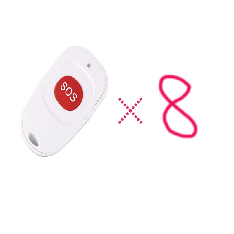 Wireless Calling System 433MHz SOS Button Emergency Panic Button For Old man Children Or Patient In Hostipal Nursing Home: 8 pc