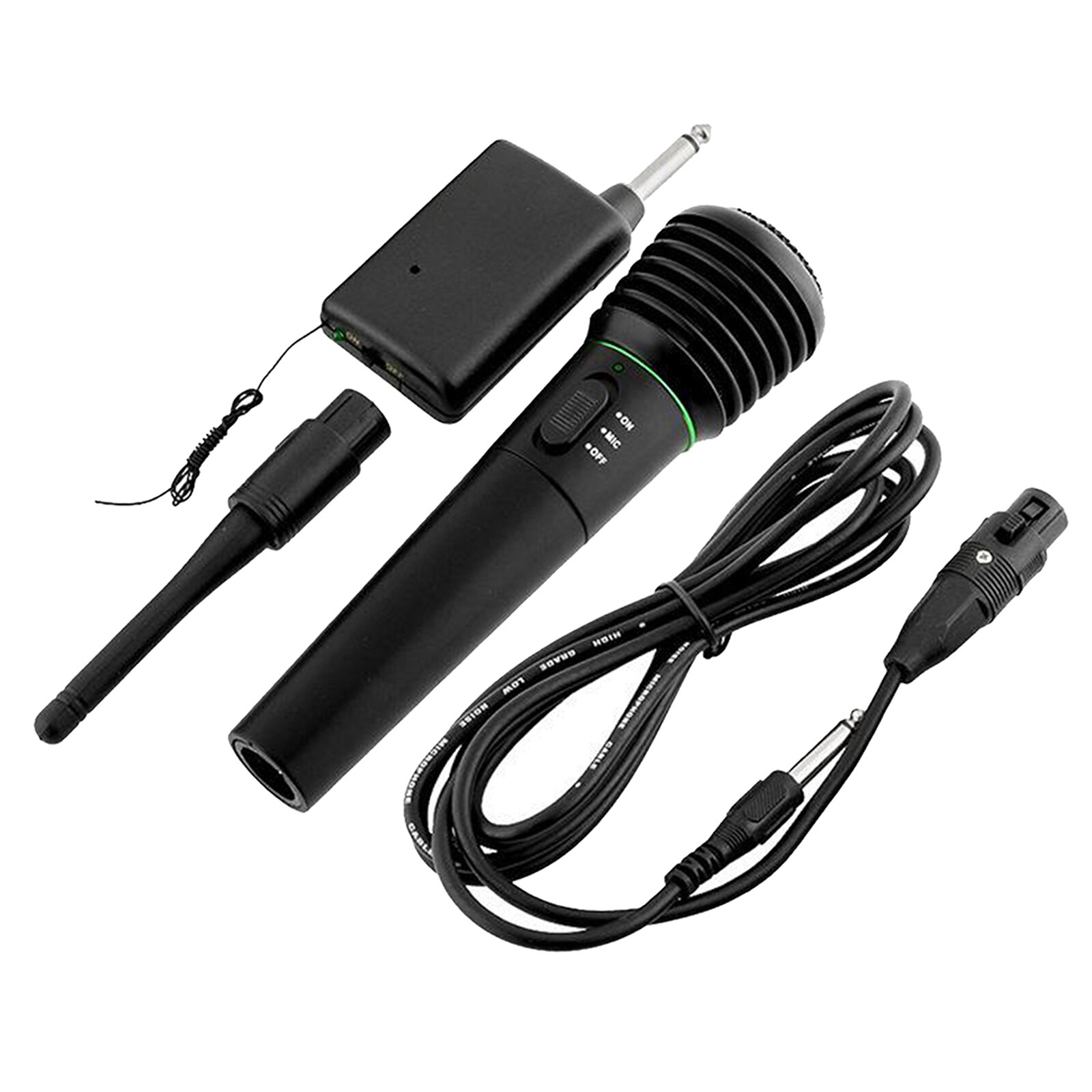 Karaoke Microphone Handheld Wired or Wireless Dynamic Microphone Clear Voice Mic for Karaoke Vocal Performance