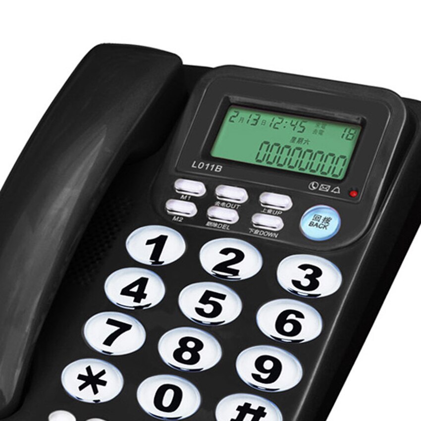 Desktop Vaste Telefoon Met Caller Id, Dtmf/Fsk Systeem, Verstelbare Lcd Helderheid &amp; Volume, grote Knoppen, Voor Senioren Thuis