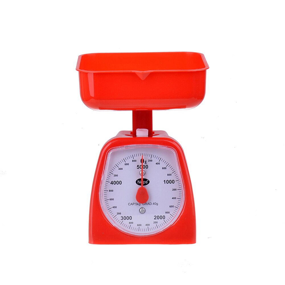 3/5kg Mechanical Kitchen Detachable Tray Vegetable Dial Cooking Weighing Scale