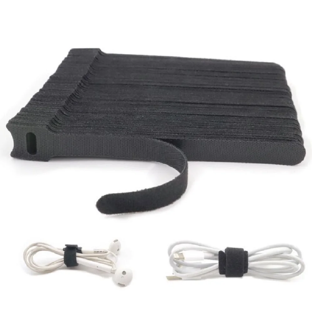 Organizador de cables, gestión de cables, enrollador de cables, Protector de cinta para bridas de cables, accesorios para teléfono, Organizador de cables: Negro