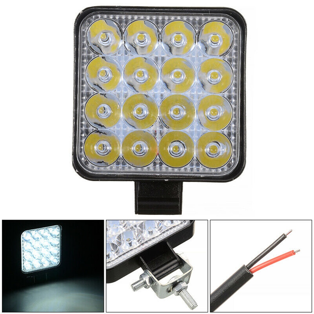 Nlpearl mini 12v 24v off road led bar 42w 48w led lys bar spot flood led arbejdslys til lastbil traktor atv båd bil forlygter