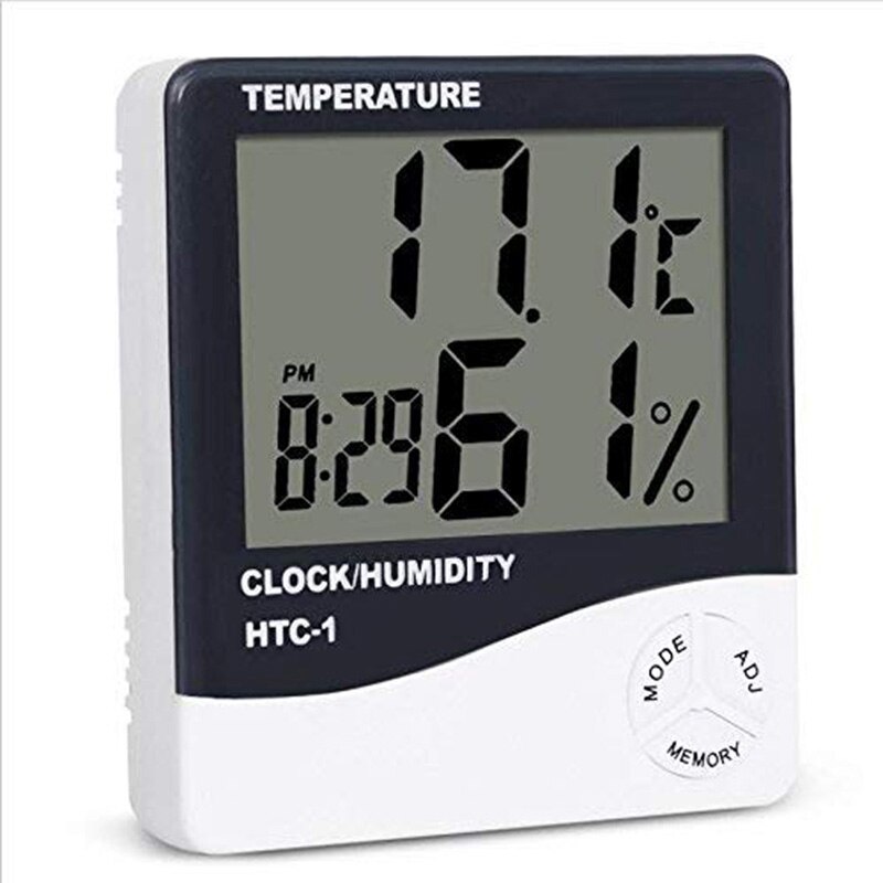 1Pcs Mini Car Home Indoor Outdoor Digital Thermometer Hygrometer with LCD Display Temperature Humidity Meter Car Accessories: Default Title