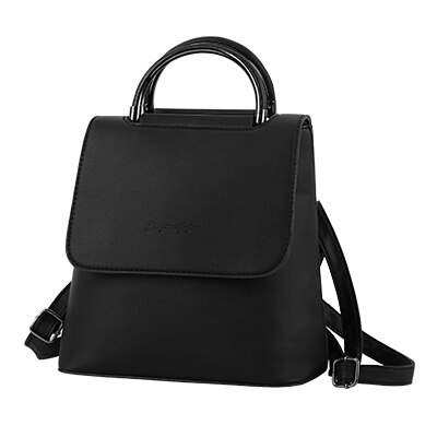 YBYT neue PU leder frauen rucksack Mehrzweck satchel weibliche shopping schulter taschen damen lässig reise rucksäcke: Black
