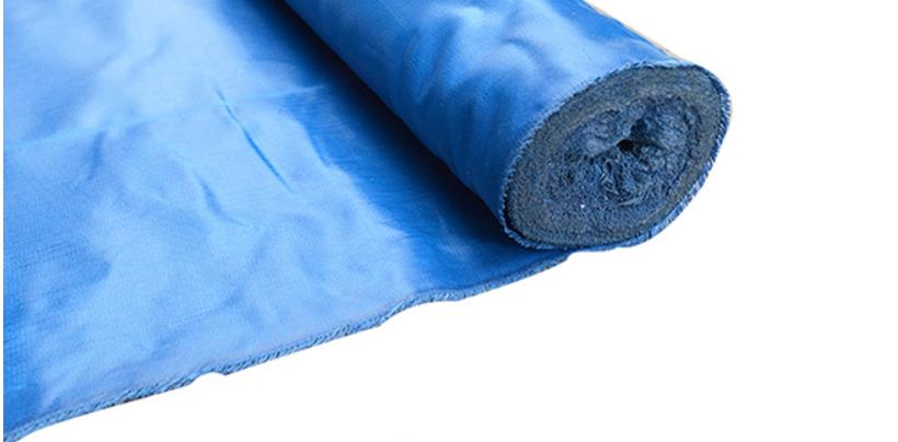 Blauw, Zwart Glasvezel Doek, Brandvertragende Stof Materiaal, Hoge Temperatuur Isolatie Zeildoek. Brandwerende Cover