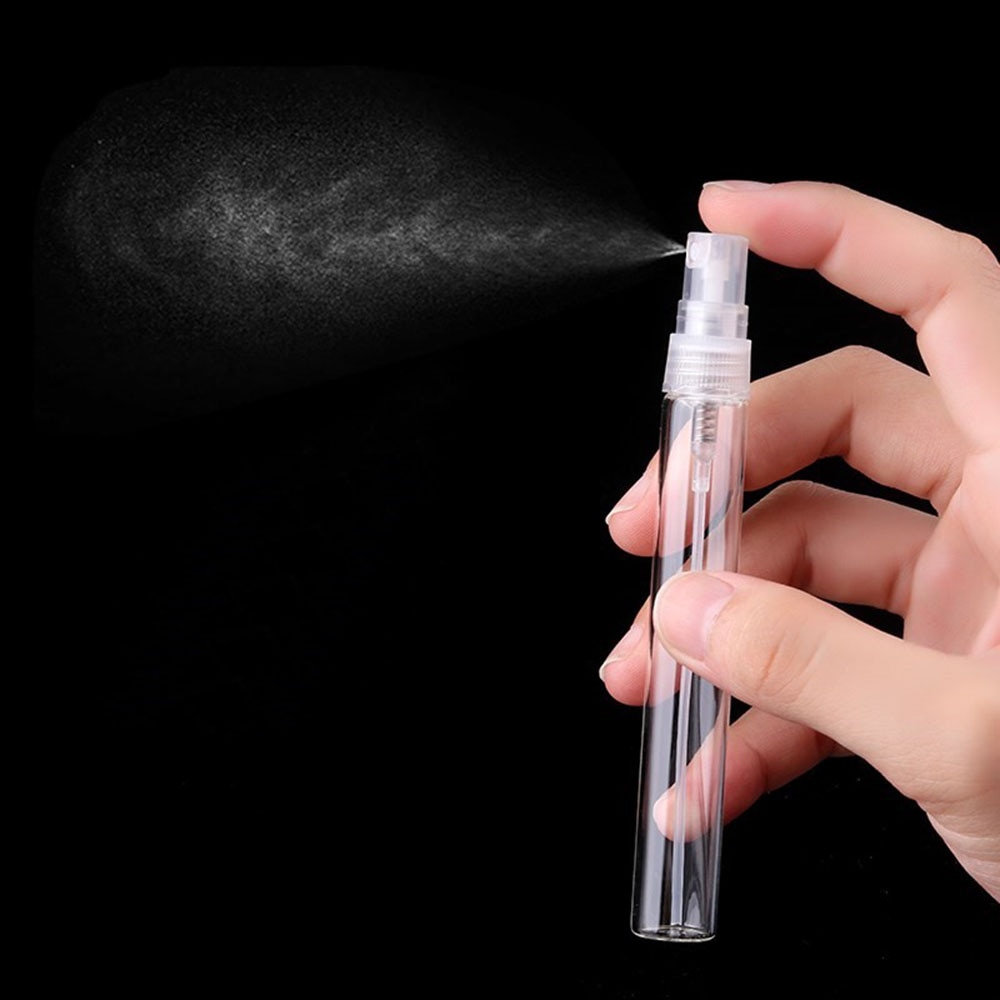 2ml 3ml 5ml 10ml klar tom glass sprayflaske prøveglass hetteglass bærbar mini parfyme forstøver gjenfyllbar
