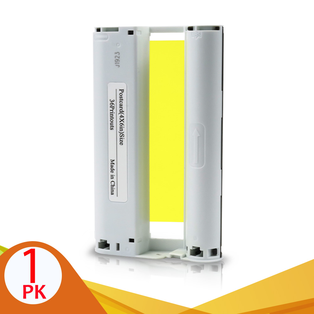 6 Inch KP 108IN KP-36IN Ink Paper Set For Canon Selphy CP1300 Ink Cartridge For Canon Selphy CP1200 CP910 CP900 Photo Printer: 1 Ink