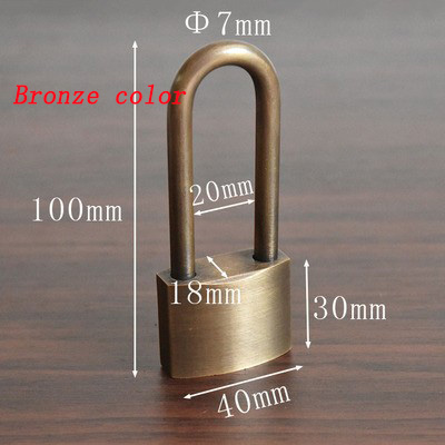 Solid Brass Padlock Multifunctional Door Lock Safety Waterproof Antirust Never Rust Security Outdoor Pure Copper Lock