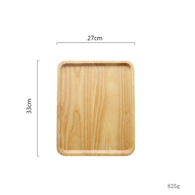 HOUSEEYOU Big Nature Wood Serving Plates Tray Food Fruit Things Storage Wood Tray Snack Cake Dessert Tea Plate Tray Dinnerware: M