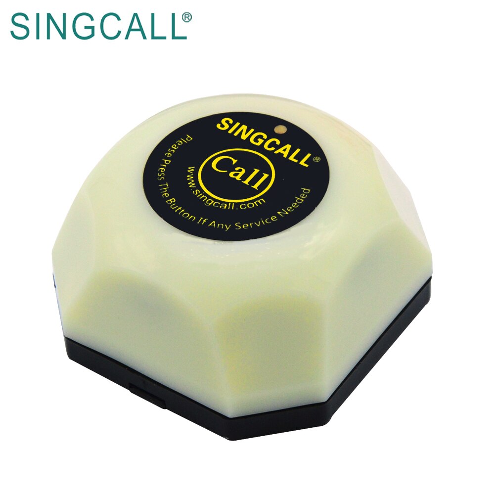 SINGCALL Restaurant Wireless Calling System Pager, Hamburger Pager, Service Caller APE560 White Pager