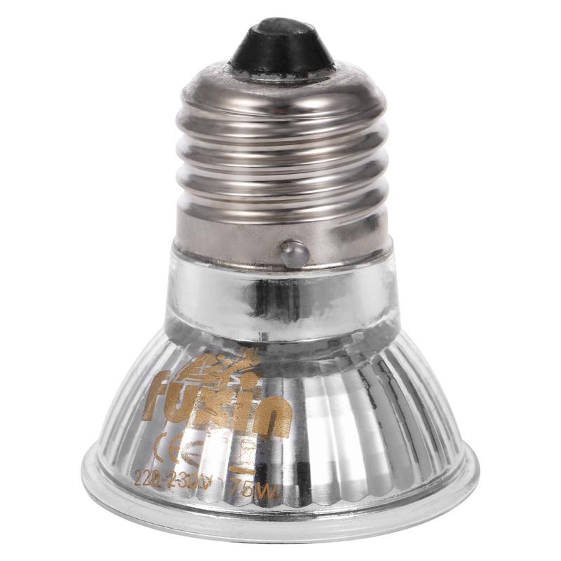 Uva+uvb 3.0 krybdyr lampe pære skildpadde basking varme lampe uv lys pærer padder firben temperatur controller 25/50/75w e27