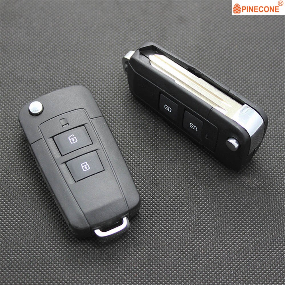 Dennenappel Key Case Voor Hyundai Tucson Sleutel 2 + 1 Knoppen Ongecensureerd Blade Gewijzigd Afstandsbediening Flip Folding Autosleutel Shell behuizing