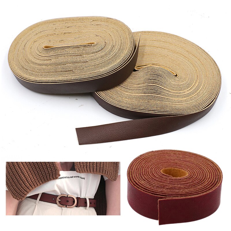 10Meter DIY PU Leather Crafts Straps Strips For Leather crafts Accessory Belt Handle Durable Crafts Making