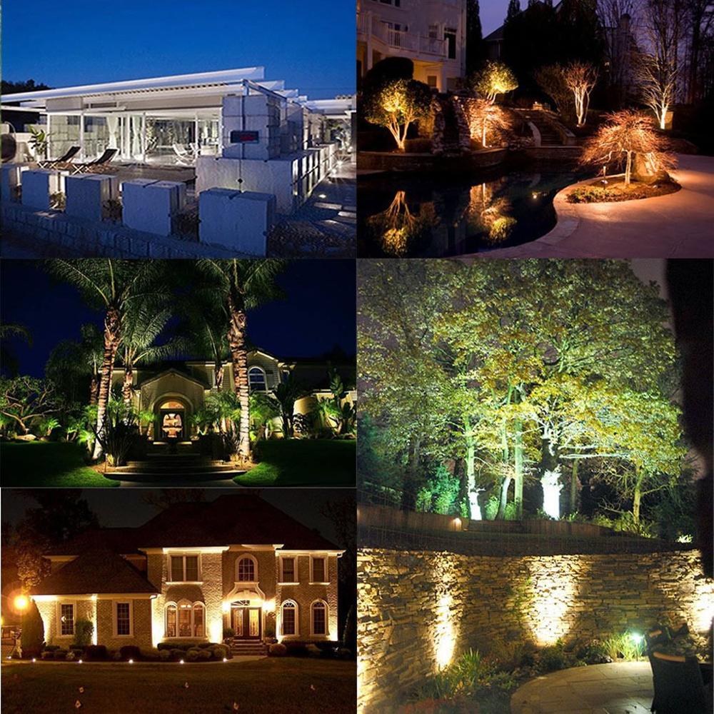 220V 110V Outdoor LED Garden Lawn Light Landscape Lamp Spike Waterproof 12V Path Bulb Warm White Green Spot Lights