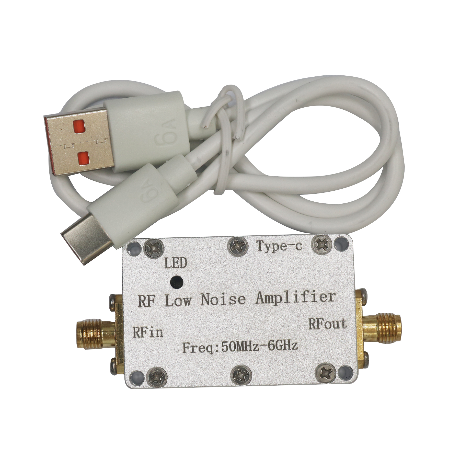 LNA 50Mhz-6Ghz RF Low Noise Verstärker 30DB 20DB Gain Power Signal Drive Empfänger Radio SDR LORA Helium Miner UHF Walkie-Talkie