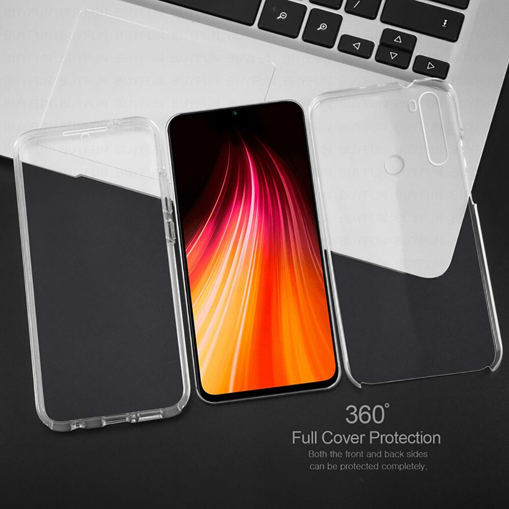 360 front back Cover Case for Xiaomi Redmi 7A 9A 10X 4G K20 K30 Note 9 Pro Max 9S 7 8 8T redmi9 a note9 Soft Transparent fundas