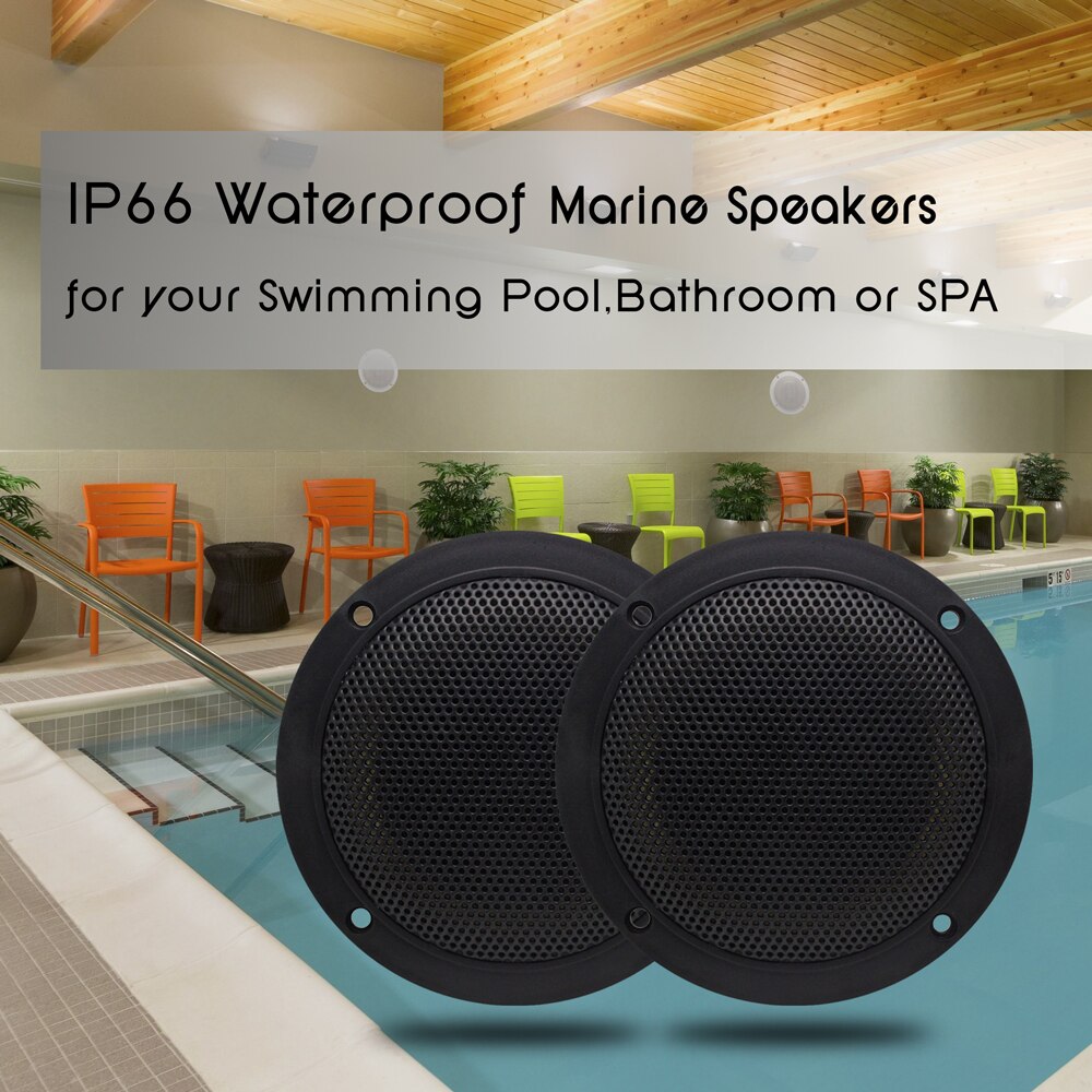 2 Pairs 120W 4 inch Marine Speakers Waterproof Outdoor Boat Speakers Dual Full Range Speaker For RV ATV SPA Golf Cart Motorcycle