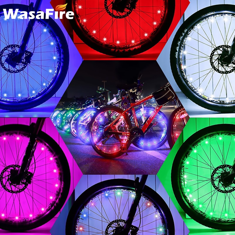 Waterdichte Multi-color Led Fiets Wiel Lichten Heldere Fiets Sprak Lichten Bike Tire Lichten Veiligheid Licht Fiets Accessoires