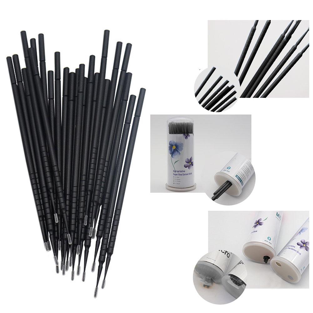 100 Stuks Wegwerp Wimper Cleaning Up Wattenstaafjes Microbrushes Voor Wimper Enten Extension Gereedschap Make Wimpers Verwijderen