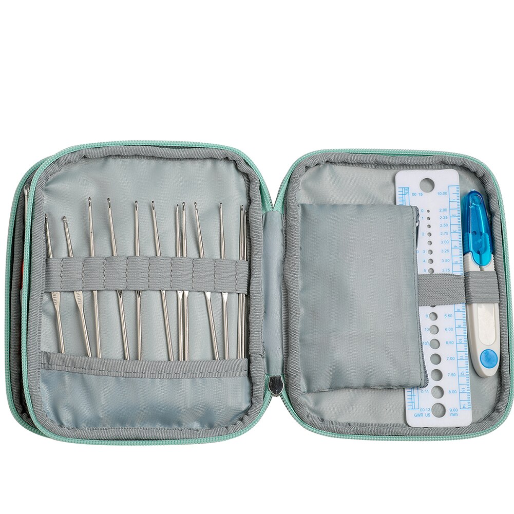 Premium Haaknaalden Set Met Case Breinaalden Set Diy Naald Arts Craft Schaar Stitch Markers Naaien Gereedschap