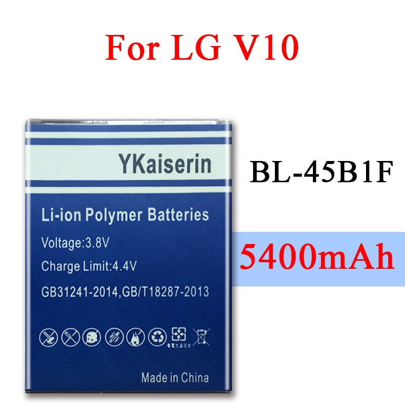 5400mAh BL-45B1F Battery For LG V10 Battery H961N F600 H900 H901 VS990 H968 H960 V10 K520 Phone BL45B1F Phone Batteries