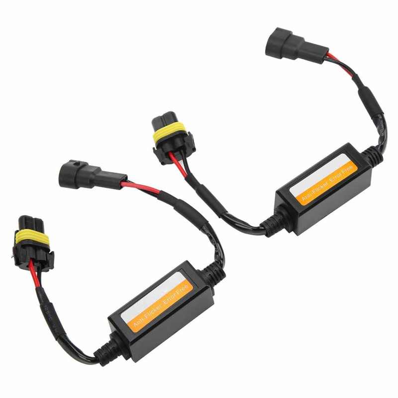 2PCS 9005 9006 90012 LED Headlight Decoder Anti Flicker Error Free Plug and Play Compact