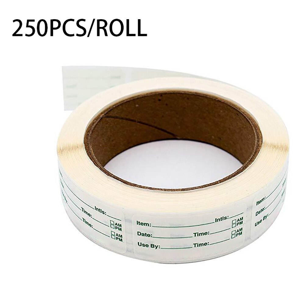 250 Pcs Self-Adhesive Sticker Removable Labels Sticker Easy Clean Classification Storage Freezer Sticker Record Food Information