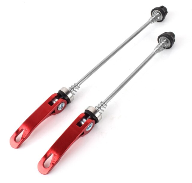 Jeu de roues avant et arrière de vtt à levier à dégagement rapide, axe fixe, jeu de roues pliantes de route, tige de moyeu: 2