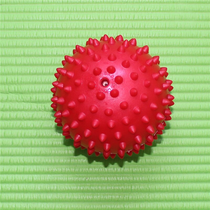 7cm Exercise Balls Durable PVC Spiky Massage Ball Trigger Point Sport Fitness Hand Foot Pain Relief Plantar Fasciitis Reliever: Gold