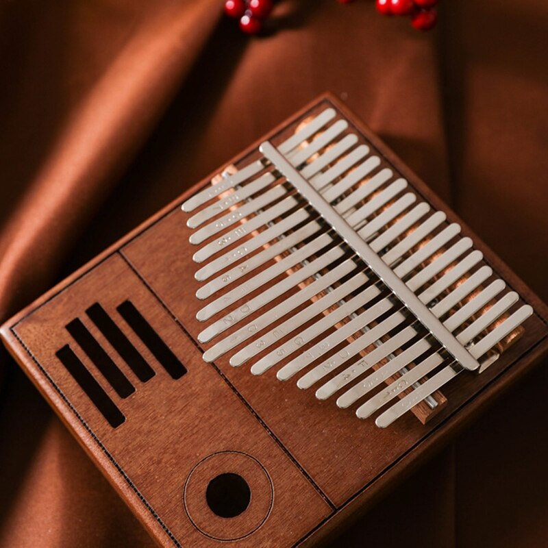 17 tangenter kalimba tommelfingerklaver, bærbart fingerklaver kalimba, musikinstrument til voksne / børn / begyndere