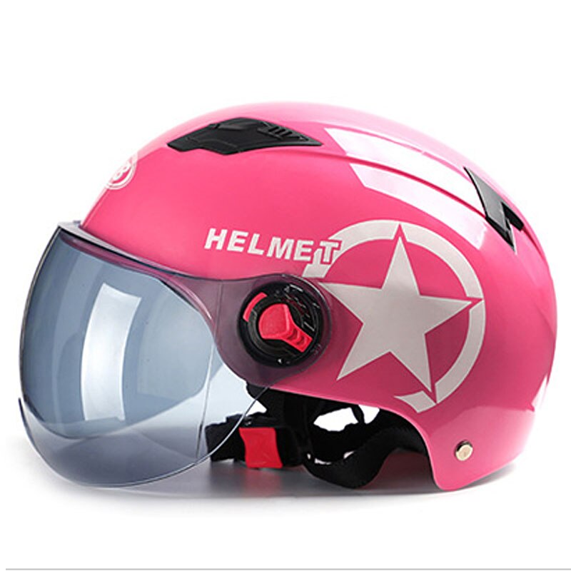 3/4 Open Face Helmet Motorcycle Half Face Helmet Unisex Bike Motorcycle Scooter Head Protector Sunscreen Lens Anti UV Helmets