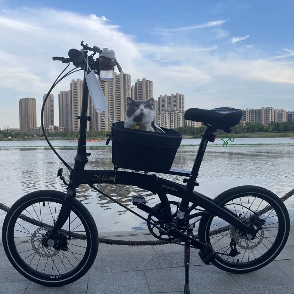 Bicycle Pet Basket Mountain Bike Road Bike with Dog Cat Bag Bike Basket Cross Saddle: Navy Blue