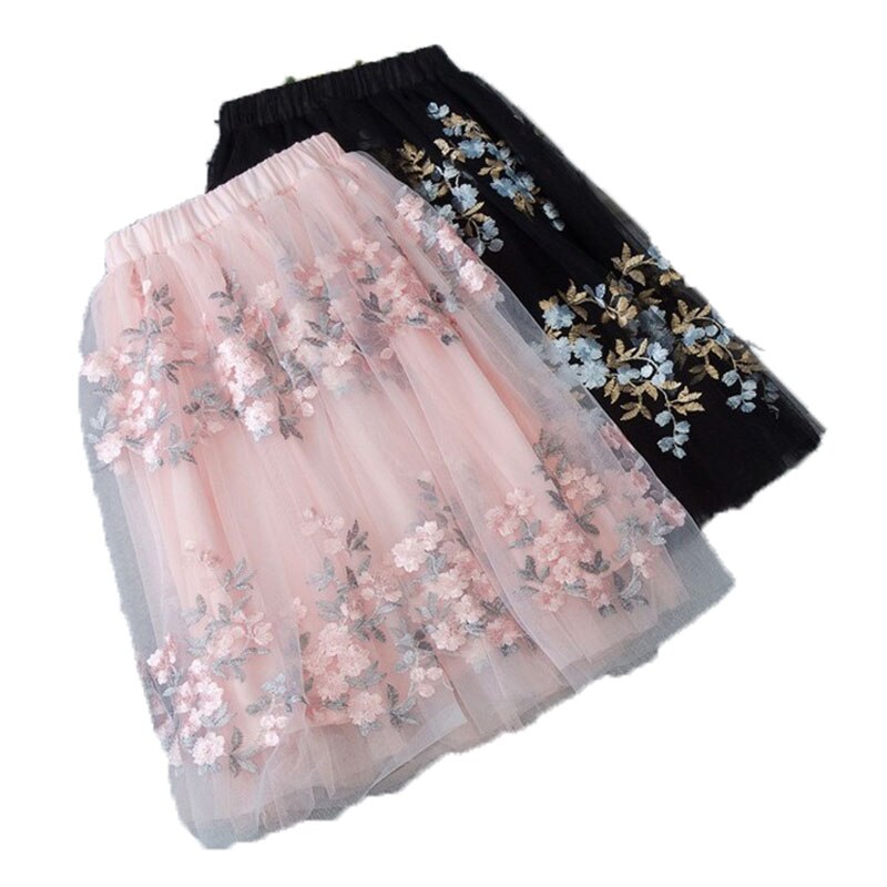 Robe de bal plissée en Tulle pour bébé fille, jupe longue en maille à paillettes florales, jupe de princesse féerique, collection printemps été