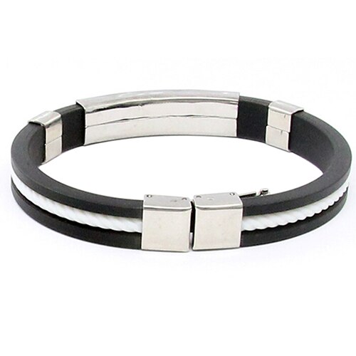 Mäns dam coola rostfritt stål armband armband spänne manschett armband