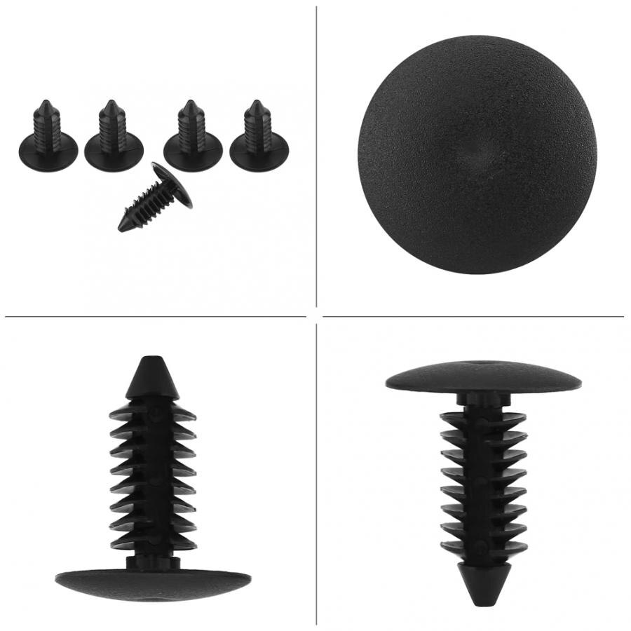 100 stuks universele auto deurbekleding bumper klinknagels clip schroeven drukbevestiging borgclips voor bekledingspaneel clips deurbekleding clips