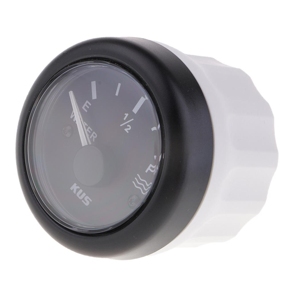 Vattennivåmätare båt vattentank nivåmätare 12/24v 52mm 240-33 ohm svart